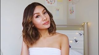 How To Get Effortless Beach Waves With A Hair Straightener For Short Hair! | Hannah Feliza