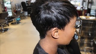 Salon Work| Short Hair Series From Natural To Pixie