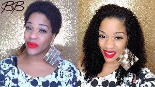 Short Natural Hair Best Hair Clip Ins For 3B 3C | Sassinahair.Com How To Blend Clip Ins For Dry Hair