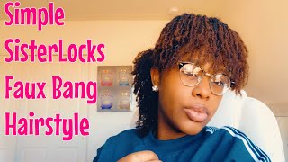 How To: Huge Sisterlocks Faux Bang W/ High/Low Ponytail [Journey Frm A 4C Loose To A Loc'D Natu