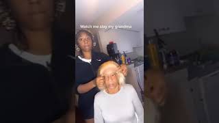 Slay Grandma With A Nice Wig, Tutorial For Wig Install For Senior #Wigs #Hair #Shorts #Tutorial