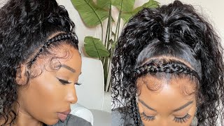 Cute Braid Style Updo| Hd Lace Wig| A Hater Will Have Nothing To Clock | Ft. Eayon Hair