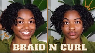 Braid And Curl On Relaxed Hair