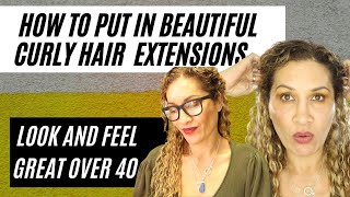 How To Put In Curly Hair Extensions | Natural, Fast And Easy Curly Hair Clip In Extensions