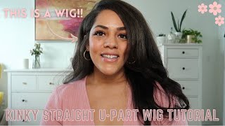 New U-Part Wig Install Tutorial I Kinky Straight Iseehair From Amazon Review