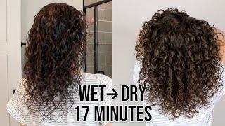 How To Reduce Drying Time | Fast-Drying Curly Hair Routine
