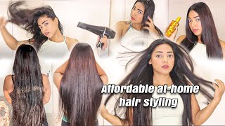 Salon-Like Glossy Silky Shiny Hair Styling Technique At Home In Just 5 Mins My Fav Hair Serum