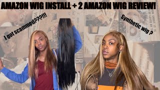 Amazon Wig Install+ Detailed Plucking! Did I Get Scammed??? 2 Amazon Wig Reviews