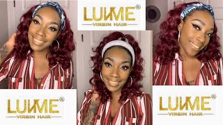 New!!! Luvme Hair Headband Wig| Sugar Plum Human Hair Wig