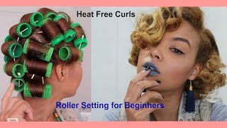 Heatless Curls | Roller Setting For Beginners | Exciting Announcement