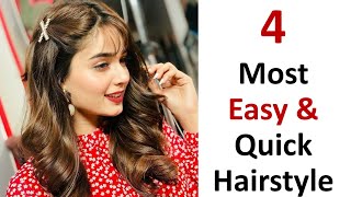 3 Super Easy Quick Hairstyle For Girls - Hairs Style For School \ College Girl