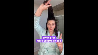 How To Part & Style Curly Hair For Volume