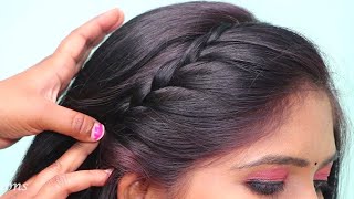 Side French Hairstyle For Long Hair Girls | New Hairstyles To Try In 2022 | Hair Style Girl