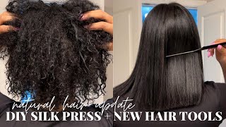 Natural Hair Update: Diy Silk Press + New Hair Tools | Jenise Adriana