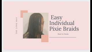 Easy Individual Pixie Braids