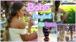 Heatless Boho Ponytail // Hair Tutorial