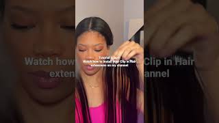 The Best Amazon Clip In Hair Extensions Tutorial #Amazon #Amazonhair #Clipinextensions