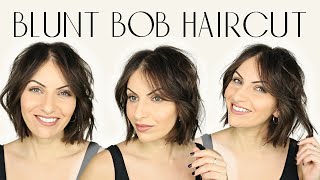 How To Cut Your Hair Into A Bob | Short Haircut Tutorial | Lina Waled