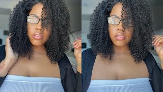 Perfect Natural Hair || Curly Bob Feat Alipearl Hair