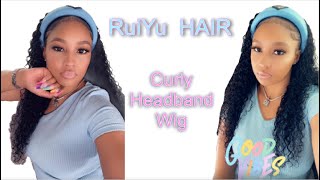 It'S The Curls For Me! Baby Hair Tutorial & Headband Wig Install- Ruiyu Hair