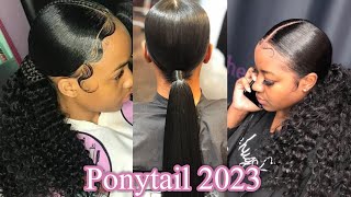 Bridal Ponytail Hairstyles For Matured Ladies This 2023 | Hairstyles For 2023 Black Ladies