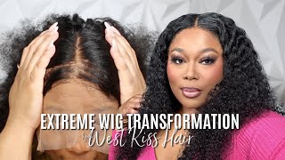 How To Fix An Over Plucked Wig Ft West Kiss Hair! Start To Finish Curly Wig Install | Bethebeat