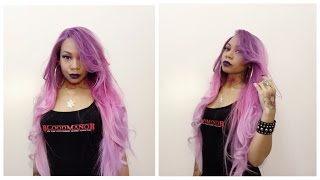 Purple And Pink Ombre Lace Front Wig | Aliexpress