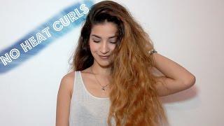 Heatless Curly Hair: Bohemian Summer Hairstyle For Long Hair/Short Hair