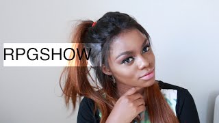 Rpgshow First Impression & Messy Half Up Half Down Ponytail  With A Full Lace  Wig