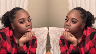 Low Ponytail On Dirty Hair + Baby  Hairs | Theycallme Deezy | Natural Hair