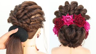 Very Easy Bridal Juda Hairstyle At Home | Messy Low Bun Hairstyle