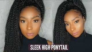 How To| Quick Sleek Ponytail On Natural Hair| Jamexicanbeauty | Iamlindaelaine