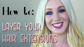 How To Layer/Cut Your Clip-In Hair Extensions | Diy Project