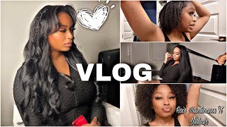 Dying My Real Hair & Weave Jet Black! // Ft Ulahair