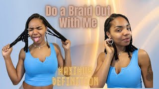 The Perfect Braid Out On Natural Hair| Without Frizz