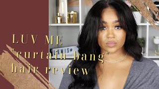 Luv Me Hair Review | Curtain Bang Wig 18In | Beginner Friendly