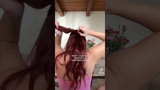 Heart Claw Clip Hairstyle For Valentine'S Day!!!