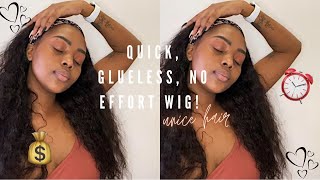 Glueless, Affordable, Throw On & Go Wig Ft Unice Hair | Headband Wig Install | South Africa