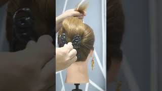 Super Easy Clutcher Bun Hairstyle || #Short #Hairstyles #Youtubeshorts
