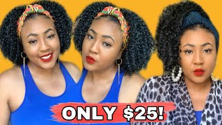 Love It! Cheap Amazon Headband Wig Haul + Curly Affordable Headband Wigs | Best Curly Synthetic Wigs