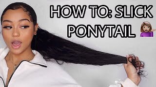 How To Do A Sleek Ponytail In 5 Minutes From Natural Hair Feat Ali Pearl Hair