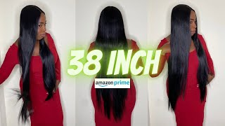 38 Inch Amazon Wig  Long Straight Lace Front | Ft Style Icon