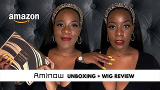 Best Amazon Glueless Headband Wig Ft. Aminow Hair | Unboxing + Review | $30 Wig | All Things Lashae