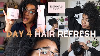 Donnas Recipe Curly Hair Refresh And Style Tutorial!