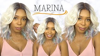 Outre Color Bomb Synthetic Hair Hd Lace Front Wig - Marina --/Wigtypes.Com