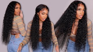 The Perfect 30" 5X5 Closure Water Wave Wig Ft Yolissa Hair