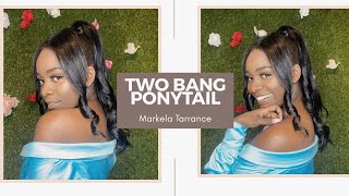 Easy Two Bang With Ponytail Tutorial  | Start To Finish