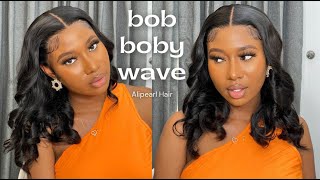 Bob Boby Wave 13X4 Hd Lace Frontal Wig Install  | Alipearl Hair