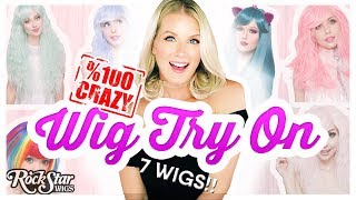 Crazy Wig Try On | 7 New! Rockstar Wigs