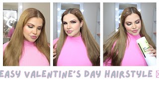 Easy Valentine'S Day Hairstyle Hair Tutorial:With Tape In Extensions Irresistible Me